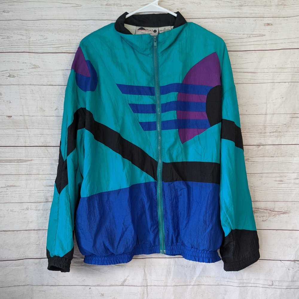Aviat Sportif Large 90's Colorblock Windbreaker